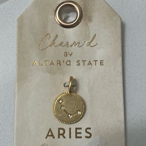 NWT Altard Stated Aries antique Gold charm